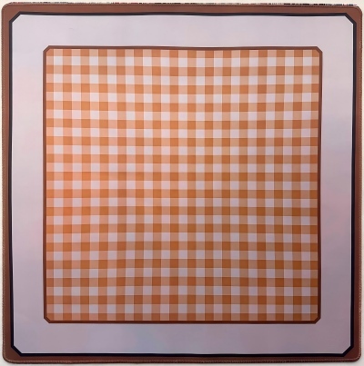 Vichy blanc orange