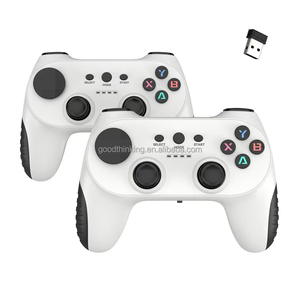OEMロゴ新しいシンプルなPCゲームパッドワイヤレス2.4Ghzゲームコントローラー振動なしゲームスティックボックスUSBジョイスティック2人用 - Product Image 1