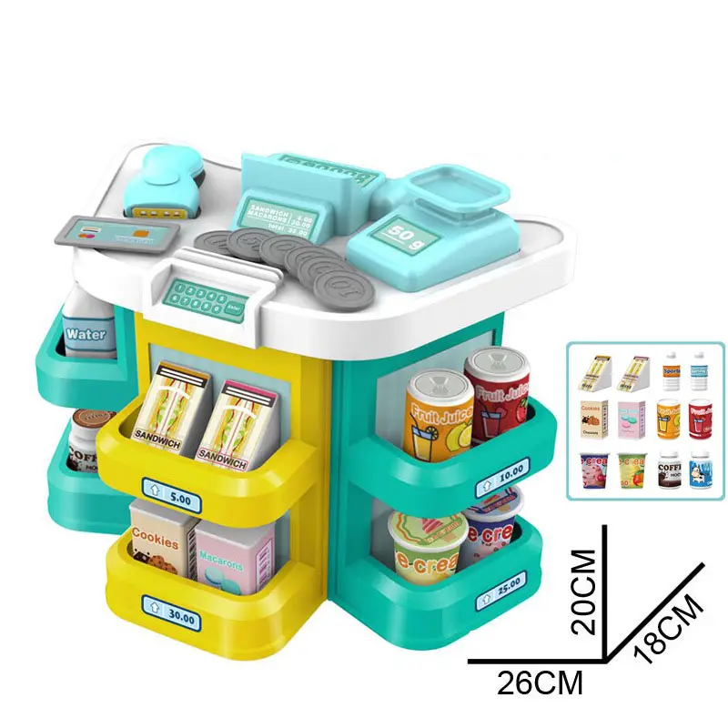2023 nuova vendita calda Baby supermarket checkout pretend toys Shopping game for Kids , Girls Mini Bag Toy
