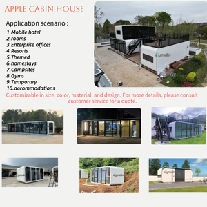 Cymdin 40ft thép tùy chỉnh container đúc sẵn không gian ngoài trời viên nang nhà di động cho ký túc xá táo Túp lều văn phòng sử dụng biệt thự - Product Image 2