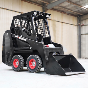 600公斤迷你小型拖拉机，带前端装载机滑移转向装载机 - Product Image 5