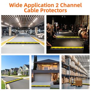 1000x245x45mm đường an toàn giao thông sự cố đoạn đường nối 2 kênh cao su PVC Bìa vỉa hè kerbside Cáp đoạn đường nối cáp bảo vệ - Product Image 5