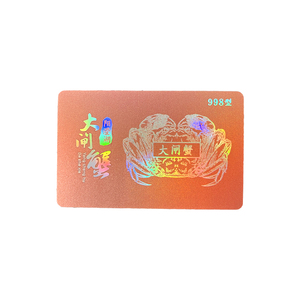 定制印刷聚氯乙烯礼品卡透明压花名片金箔预订商务名片 - Product Image 3