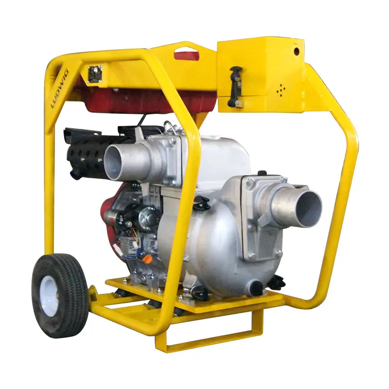 Pompe à eau poubelle/boue de 4 pouces, propulsée par un moteur à essence/diesel de 13 cv, offre spéciale 2022