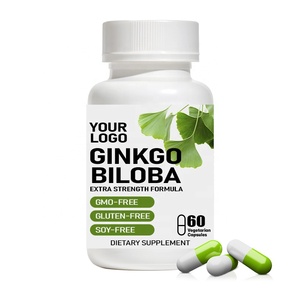 Integratore a base di erbe Ginkgo Biloba capsule 125mg Per porzione di Ginkgo Biloba Extra supporta la funzione cerebrale e il supporto della memoria - Product Image 3