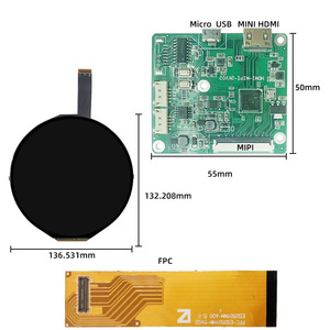 5 Zoll 1080*1080 High-Definition ES050YMM TFT LCD-Display Kreisförmige Farbe mit HDM-Steuer treiber platine 5 "runde LCD-Module - Product Image 3