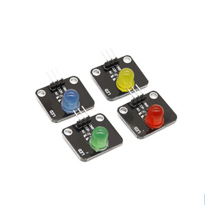 Verde giallo blu rosso LED modulo stelo Kit Robot di istruzione con componenti elettronici moduli e Kit elettronici - Product Image 1