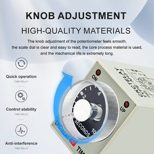 AH3-3 Time Relay Knob Pointer Delay Relay <strong>Timer</strong> AC220V DC24V <strong>Timer</strong> Relay - Product Image 3