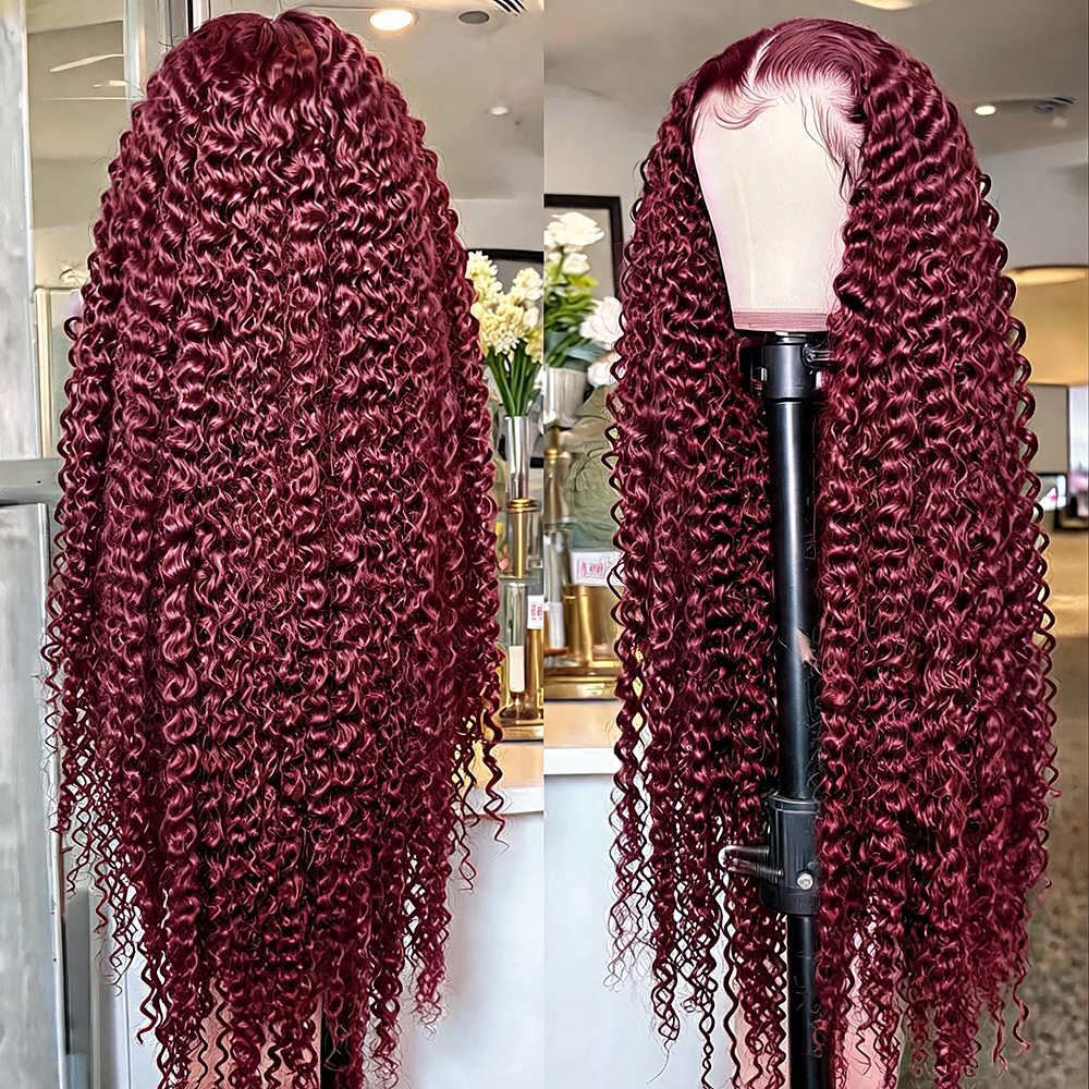 Parrucca di capelli umani ricci crespi-99J