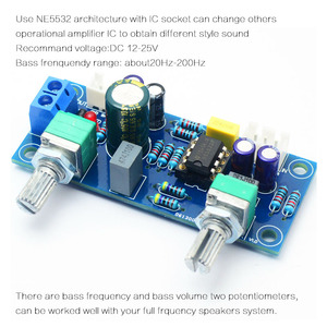 Low Pass Filter Bass Subwoofer Pre-<strong>AMP</strong> Amplifier Board Dual <strong>Power</strong> NE5532 Low Pass Filter Bass Preamplifier DIY <strong>Kit</strong> - Product Image 4
