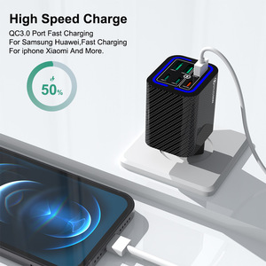 2025มาใหม่ที่ชาร์จติดผนัง3.0 PD แบบ6พอร์ต50W หนึ่งชิ้นประกอบด้วยสาม USB-C และ USB-A สามพอร์ต - Product Image 3