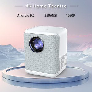 Proyectores inteligentes mini S6 Android 9,0 Native 1080P 250 ANSI compatible con proyector 4K