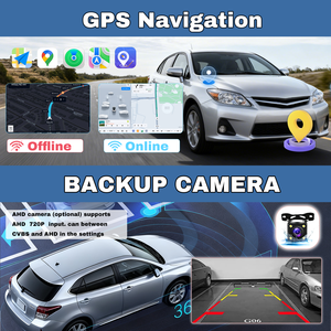 Android 15 đài phát thanh xe Navigation bộ phận nội thất Trim bảng điều chỉnh âm thanh xe hơi Bảng điều khiển khung cho TOYOTA ma trận 2009-2014 9in QLED 720P - Product Image 4