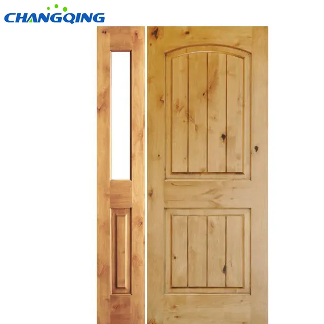 Pintu Jahit 2P, Alder Kayu Bagian Dalam & Eksterior Penuh Padat Ayunan Pintu Kamar Multi