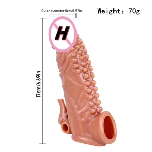 Kondom Sexspielzeug für Mann Penis Adult Toys Stimulation Verzögerung sring Silikon Haltbarkeit Realistische Dildo Paar Sexspielzeug - Product Image 6