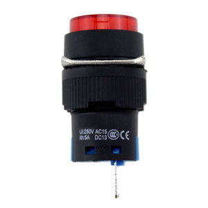 16mm kunststoff led rast 24 volt push button schalter beleuchtet rechteckigen push button schalter - Product Image 4