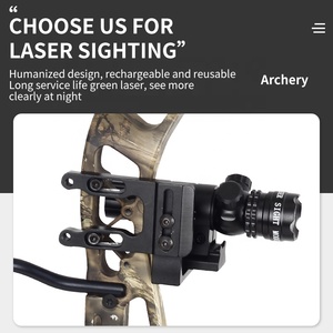 Okçuluk yeşil lazer ışık alüminyum alaşım lazer işaretçi taktikleri yay lazer ışığı açık avcılık yüksek hassasiyetli aksesuarları - Product Image 2