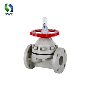 SWD endüstriyel sınıf DN15 DN20 DN25 DN32 DN40 DN50 çift gerçek sendika diyafram valf plastik UPVC CPVC PPH PVDF diyafram valf - Product Image 5