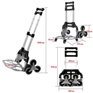 50-70kgs Nhiệm Vụ Trung Bình Có Thể Gập Lại Tay Giỏ Hàng Bạc Có Thể Gập Lại Đẩy Xe Đẩy Với Nhiệm Vụ Ánh Sáng Tải Gấp Mua Sắm Giỏ Hàng Cao Su 1 Bộ - Product Image 3