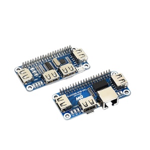 In Stock cappello HUB USB a 4 porte per Raspberry Pi Ethernet / USB HUB HAT per Raspberry Pi Zero 1x RJ45 3x USB - Product Image 1