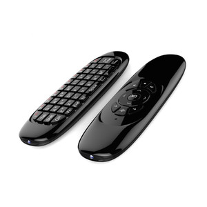 2,4G Mini USB Control remoto inalámbrico Oval Android Flying Mouse Mini teclado de doble cara C120 Air Fly Mouse - Product Image 2