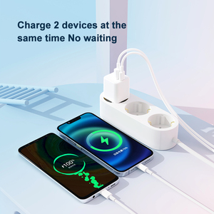 GAN PD 30W PPS QC 18W USB A + USB C 5V 3A Type C ชาร์จเร็วสำหรับ Apple Adapter อุปกรณ์เสริมสำหรับ telefono - Product Image 6