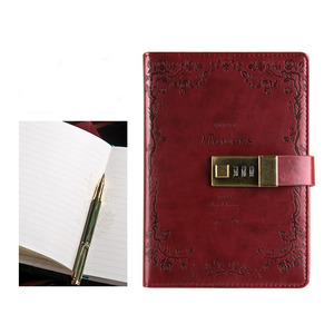 Copertina rigida con Password diario taccuino semplice blocco note letterario Internet stile retrò europeo - Product Image 5