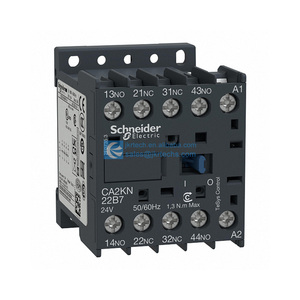 PCB Relays Accessory CA2KN22B7 TeSys Contactors 4PST-2NO/2NC 2 Form A 2 Form B 24VAC Coil Chassis Mount DIN Rail CA2KN-22B7 - Product Image 1