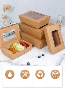 กล่องเบอร์เกอร์แบบย่อยสลายได้กล่องบรรจุสลัดซูชิแบบครั้งเดียว - Product Image 6