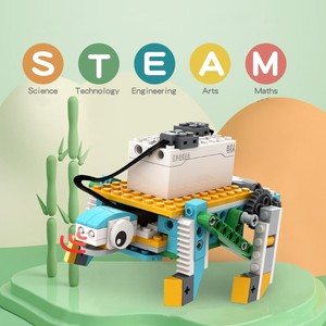 CB05 Science and Education Building Blocks Robot Can DIY Children's Early Education Toy <strong>Programming</strong> <strong>Class</strong> Electric Robot