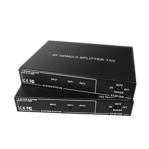 HDMI2.0 <strong>Splitter</strong> 1X2 4K@60HZ with HDR Do-lby Vision Audio Scaler <strong>Output</strong> EDID Management