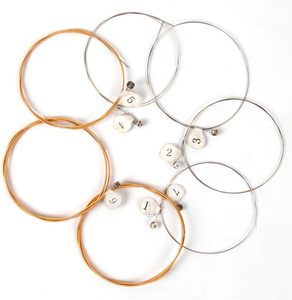 Un juego de 7 cuerdas de arpa Lyre, cuerda de metal de repuesto, cuerdas para 7 para arpa celtical irlandesa - Product Image 1