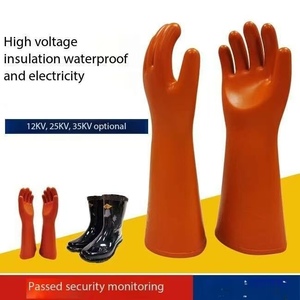 12KVElectrical Work <strong>Gloves</strong> Rubber <strong>Gloves</strong> Electrical Safety <strong>Gloves</strong> for Electric Construction