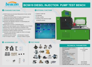 Beacon Computer Control Tester Auto elektrische Testa us rüstung BCS619 Motor Kraftstoffs ystem Kraftstoff Diesel Einspritzpumpen maschine - Product Image 3