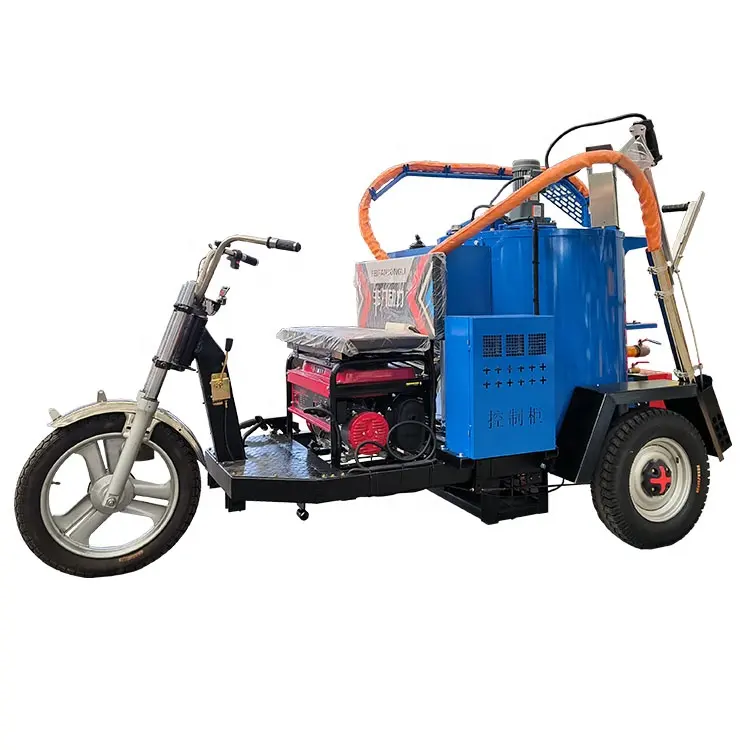 Máquina selladora de grietas con junta automotriz personalizada, 200 litros, con bicicleta