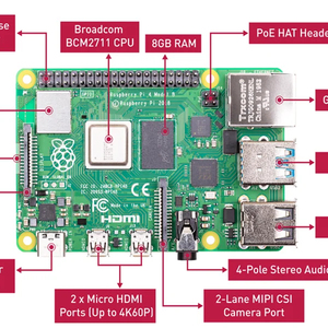 Originale Raspberry Pi 4 8gb modello B 4B RAM 8GB Core 1.5Ghz 4K Micro compatibile Pi 4B