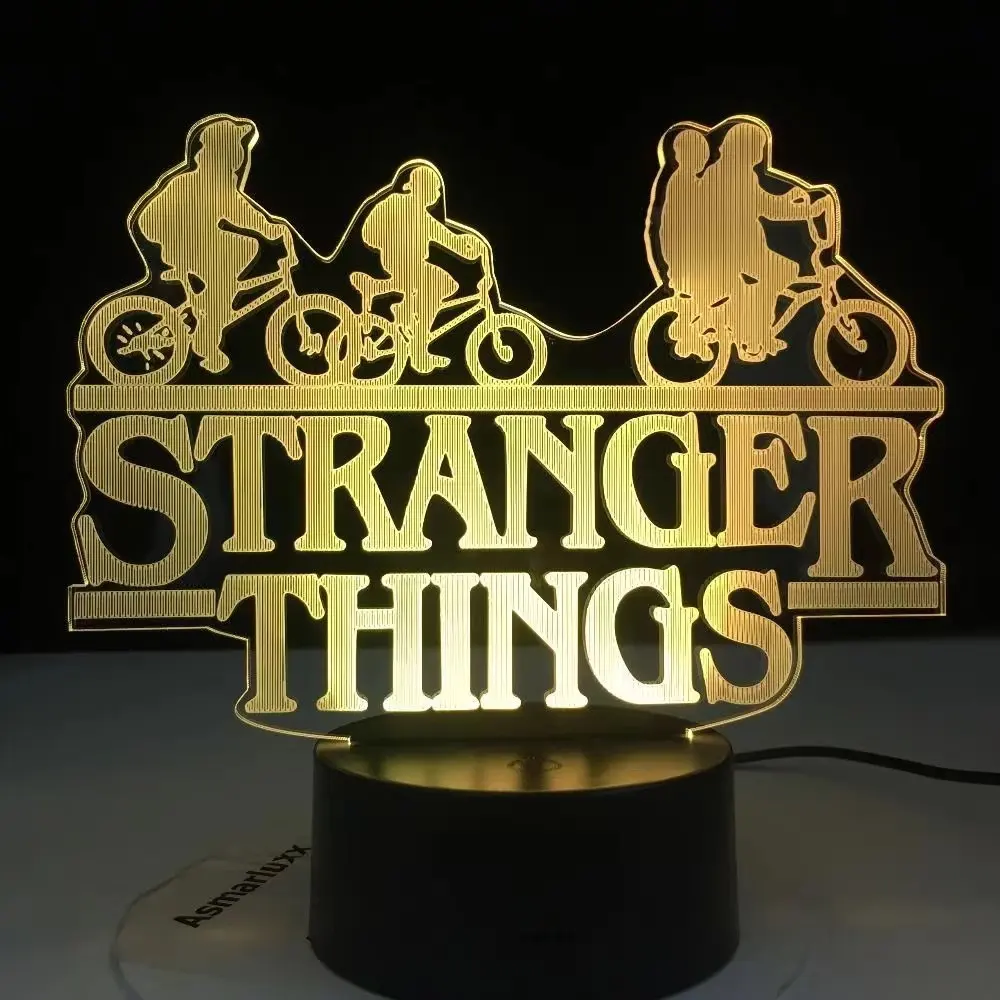 Stranger Things-luz Led nocturna, serie de televisión Web americana, Sensor táctil que cambia de color