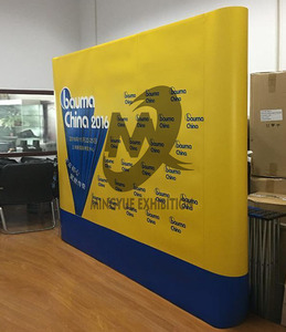 Magnetic Suction Type Straight Backdrop Foldable for <strong>Pop</strong> <strong>up</strong> <strong>Displays</strong> with Aluminum <strong>Frame</strong> for Portable Advertising &amp; Trade Show - Product Image 1