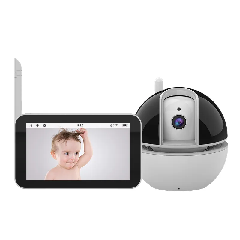 5Inch Touch Display Draadloze Beveiliging Cctv Verborgen Mini Camera Batterij In Ouder Unit Voor 720P Hd Babe Baby video Monitor
