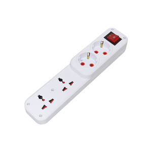 4 Way <strong>Extension</strong> Plug and <strong>Socket</strong> With LED Switch and Multi <strong>Sockets</strong> - Product Image 1