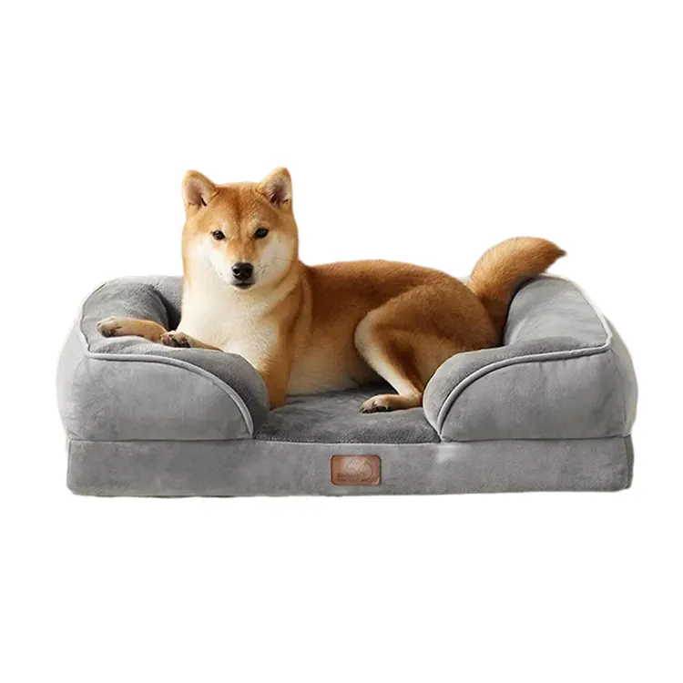 Tempat tidur hewan peliharaan, Sofa bawah tahan air tidak licin penyetel telur tempat tidur anjing ortopedi