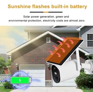 Ubox-Cámara de seguridad inteligente para exteriores con energía solar, sistema de red wifi 4G con batería, solución de seguridad para el hogar inteligente - Product Image 2