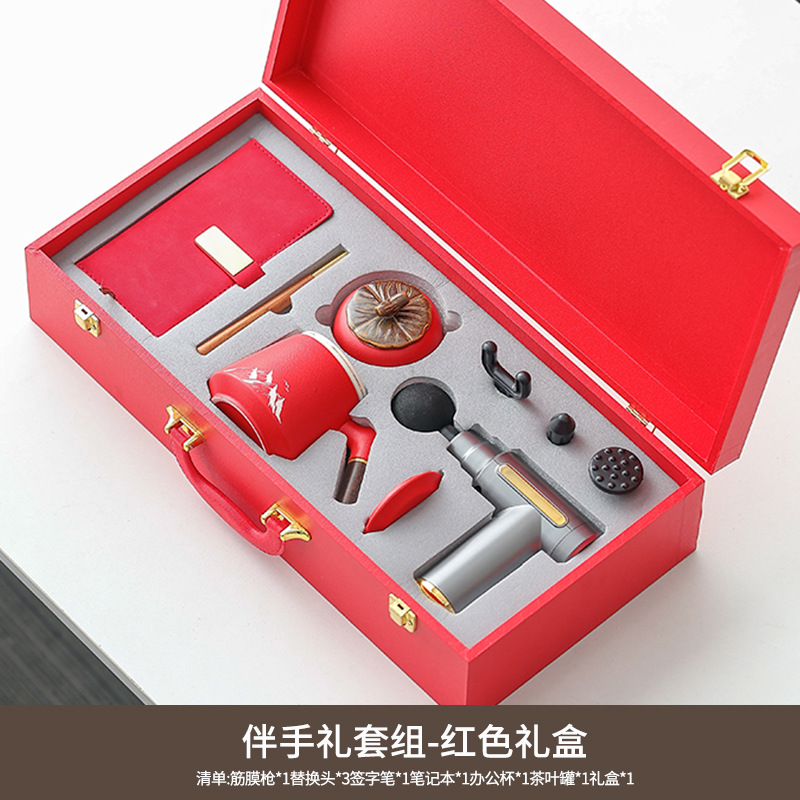 Ensemble de 5 pistolets à fascia pour tasse de bureau (rouge)