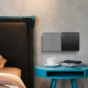 Luxury Light Push Button 220v Switches 1-4 Gang 1/2 <strong>Way</strong> Wall Electric Power Switch,Household Light <strong>on</strong> OFF Panel With Indicator - Product Image 5