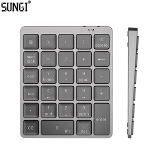 <strong>Bluetooths</strong> Number Pad Wireless 28 Keys Portable Mini Financial Accounting Rechargeable <strong>Numeric</strong> Pad for Laptop Desktop PC MAC - Product Image 1
