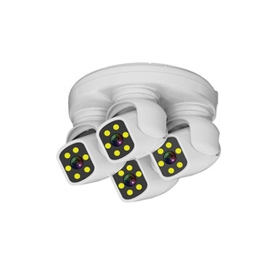 12MP cuatro lentes IP65 seguridad para el hogar CCTV Cámara IP 10X Zoom inalámbrico WiFi Panorama gran angular visión nocturna CMOS nube tarjeta SD