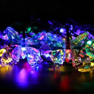 Tira de luces LED solares de hadas para decoración al aire libre, colores, 30, Multicolor, 8 modos de trabajo - Product Image 2