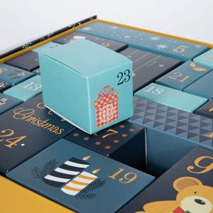 Sıcak satış gemi hazır yaratıcı karton sürpriz kör kutu noel hediyesi kutu geri sayım takvim hediye ambalaj kutusu - Product Image 2