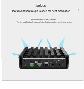 Mini computadora Intel Core I7 Linux Win10 Arm Fanless Mini Desktop Barebone PC portátil personal - Product Image 3