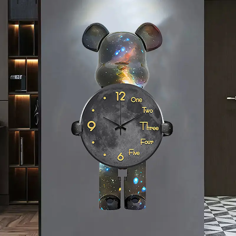 2023 moderne mode conception personnalisée pas cher en plastique horloge murale décor à la maison